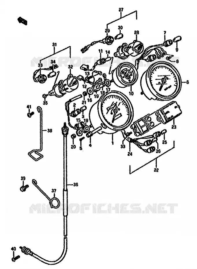 COMPTEUR Suzuki MOTO 750 GSX-F 1996  GSX750FSKT(K-T)