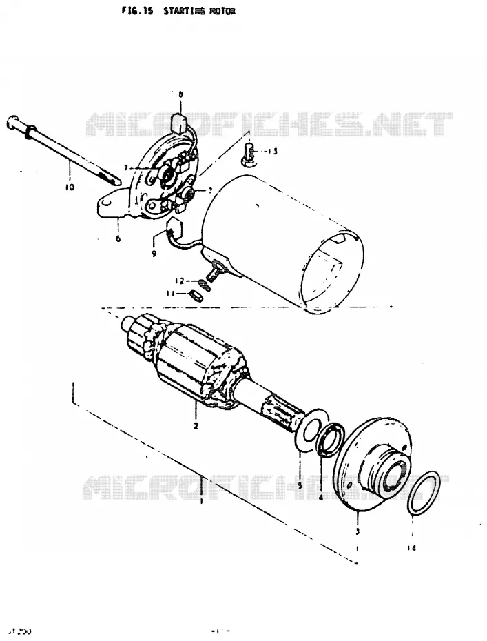 DEMARREUR Suzuki MOTO 200 GT 1992  GT200EN(N)