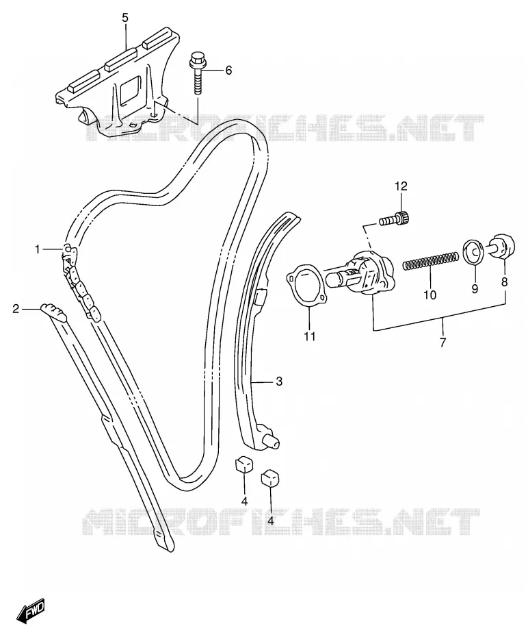 DISTRIBUTION Suzuki MOTO 600 GSX-F 1999  GSX600FX(E2)