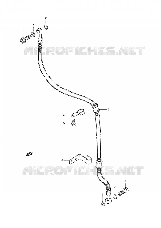 DURITE DE FREIN AVANT Suzuki MOTO 650 BOULEVARD 1989  LS650FK(E28)