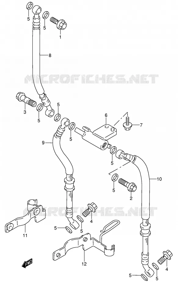 DURITE DE FREIN AVANT Suzuki MOTO 750 GSX 1999  GSX750X(E4)