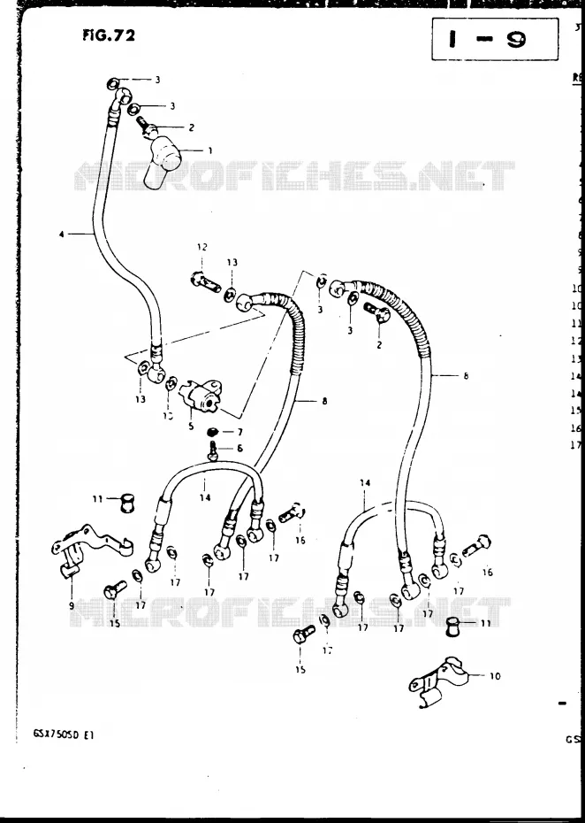 DURITE DE FREIN AVANT Suzuki MOTO 750 GSX-S 1983  GSX750SD(E1)