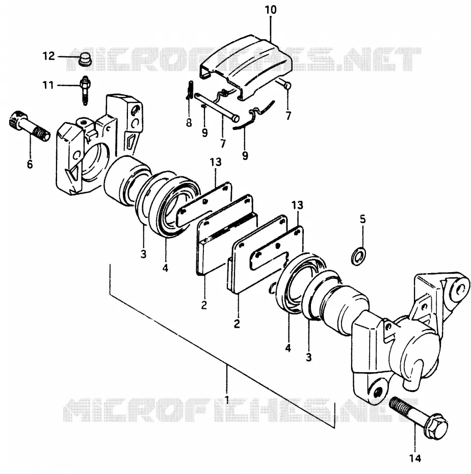 ETRIER DE FREIN ARRIERE (E24) Suzuki MOTO 750 GSX-E 1985  GSX750ESF(F)