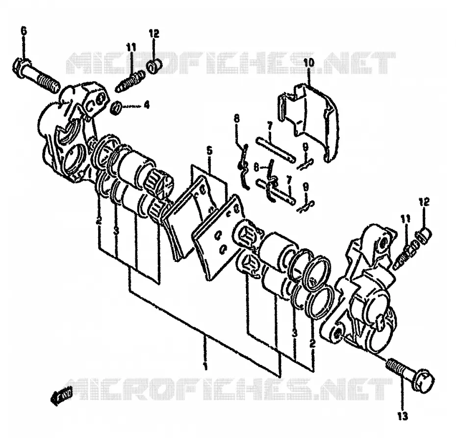 ETRIER DE FREIN AVANT Suzuki MOTO 750 GSX-F 1992  GSX750FN(K-T)