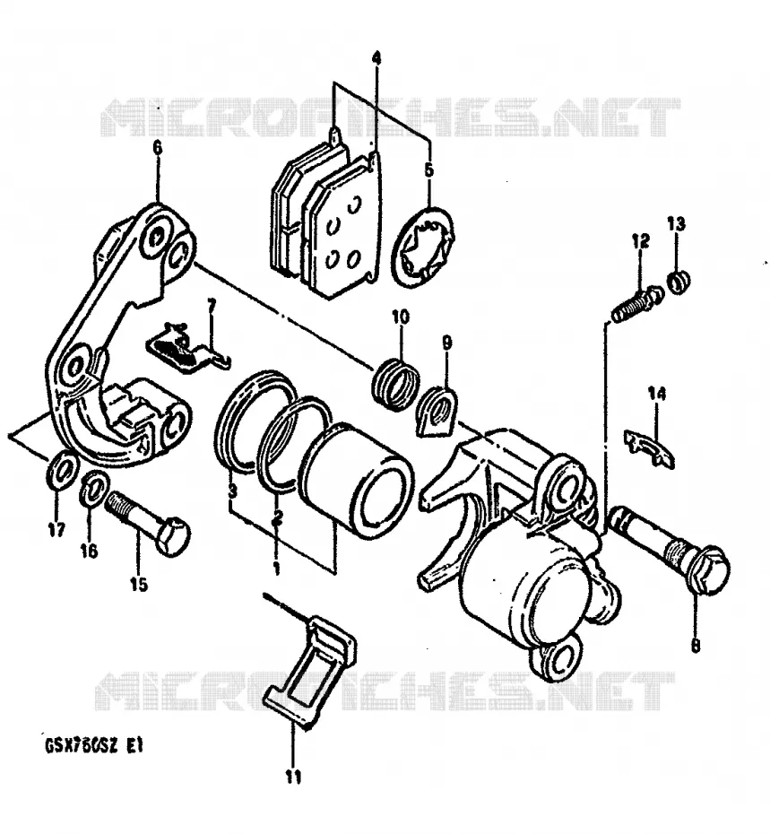 ETRIER DE FREIN AVANT Suzuki MOTO 750 GSX-S 1982  GSX750SZ