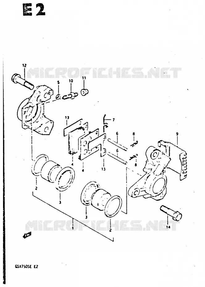ETRIER DE FREIN AVANT Suzuki MOTO 750 GSX-S 1984  GSX750SE(E2)
