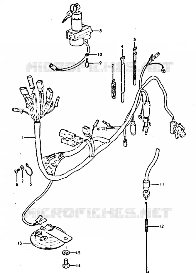 FAISCEAU ELECTRIQUE Suzuki MOTO 400 GSX 1980  GSX400ET/GSX400ST