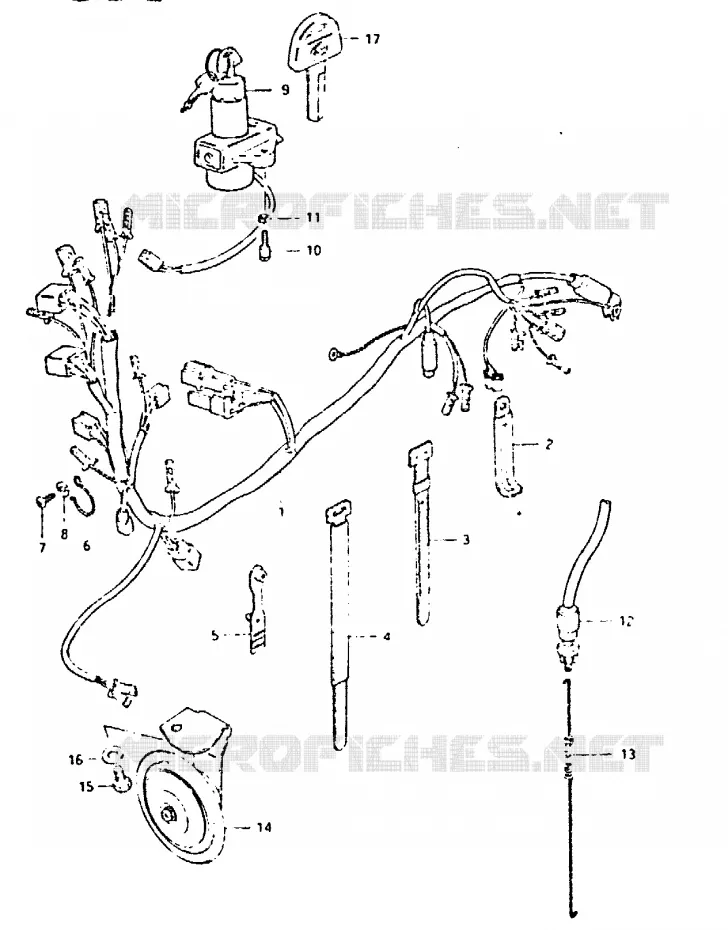 FAISCEAU ELECTRIQUE Suzuki MOTO 400 GSX 1981  GSX400TX