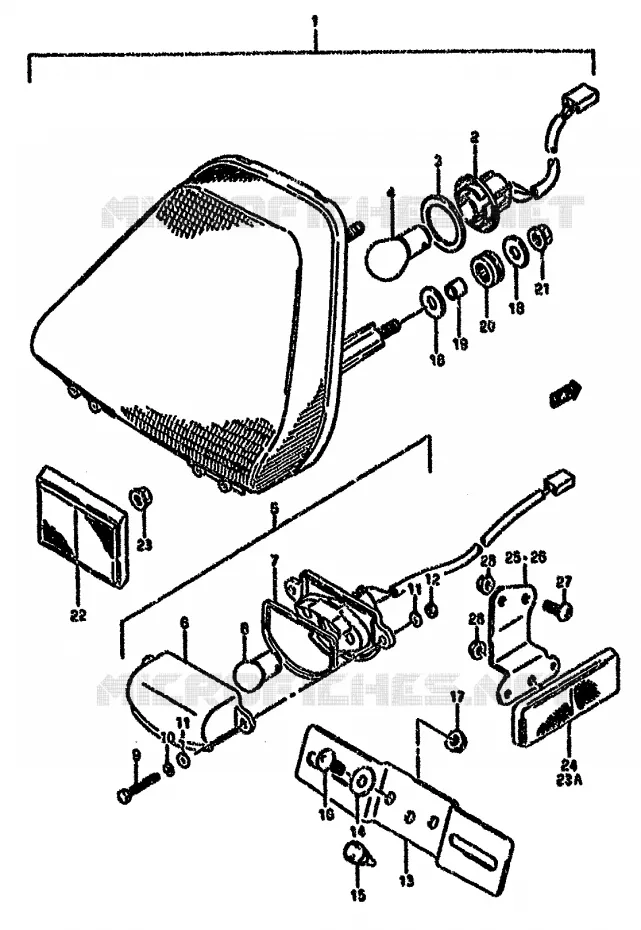 FEU ARRIERE Suzuki MOTO 750 GSX-F 1990  GSX750FSKL(K-T)