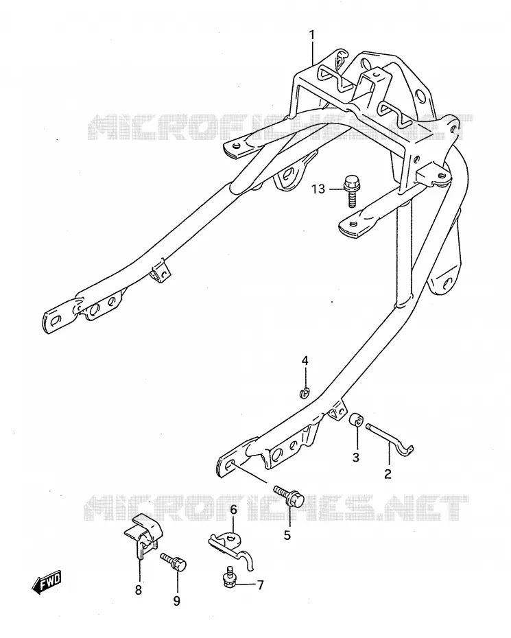 FEU ARRIERE Suzuki MOTO 750 GSX-F 1991  GSX750FM(E28)