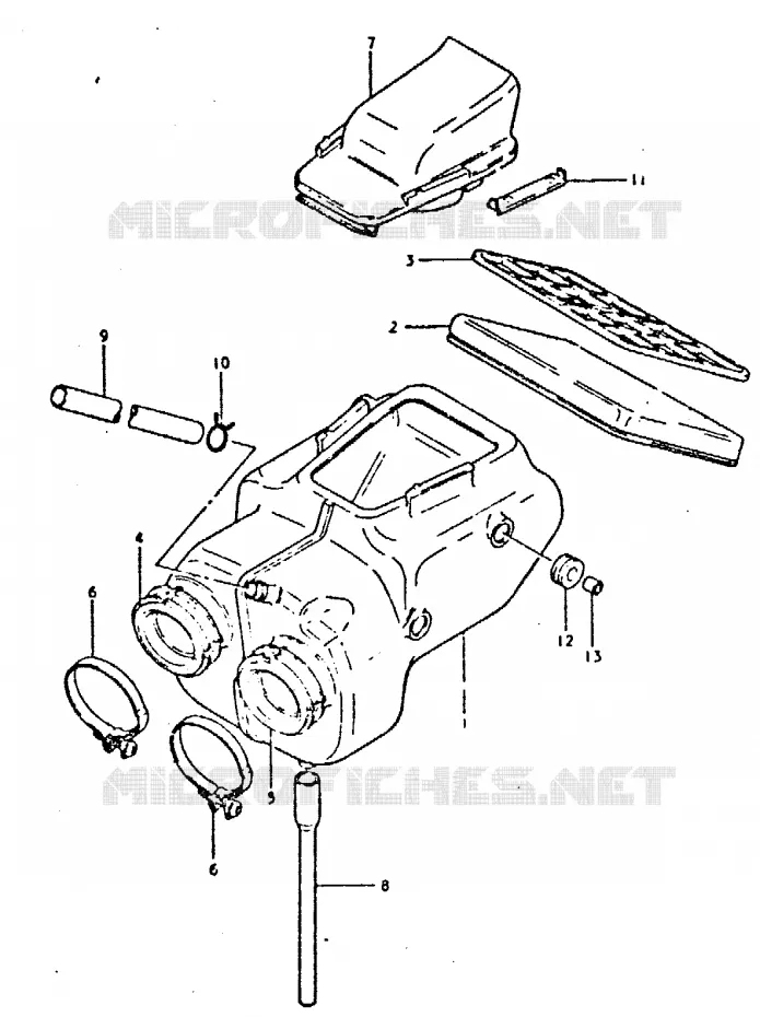 FILTRE A AIR Suzuki MOTO 400 GSX 1996  GSX400ST(T/X)