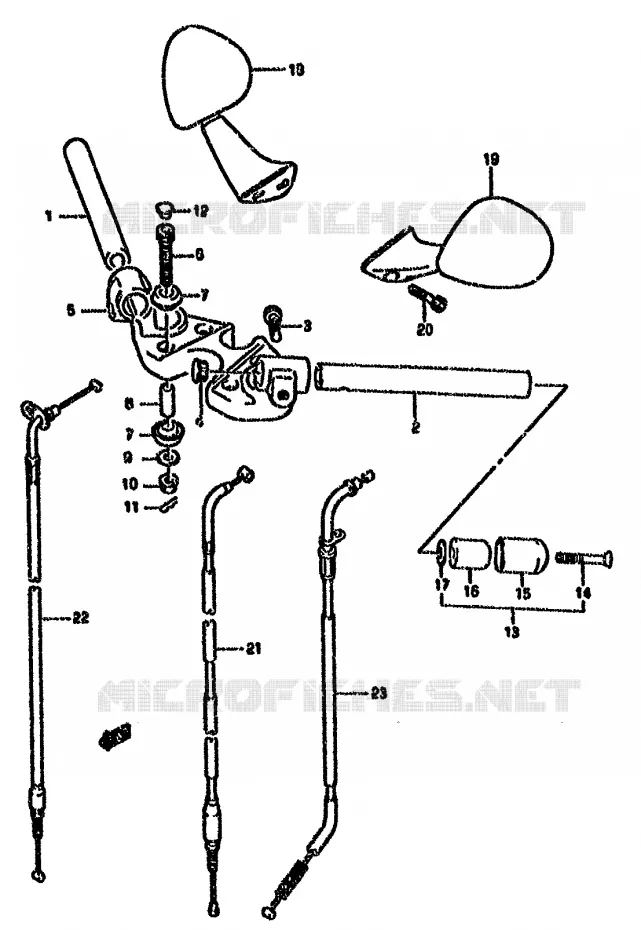 GUIDON (MODELE R) Suzuki MOTO 750 GSX-F 1990  GSX750FL(K-T)