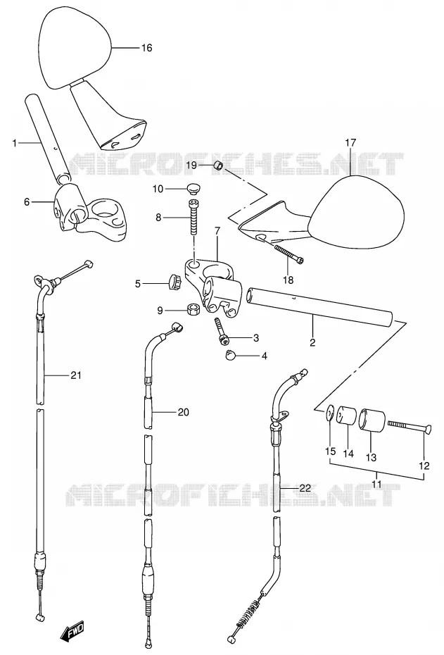 GUIDON Suzuki MOTO 600 GSX-F 1997  GSX600FU2V(E2)