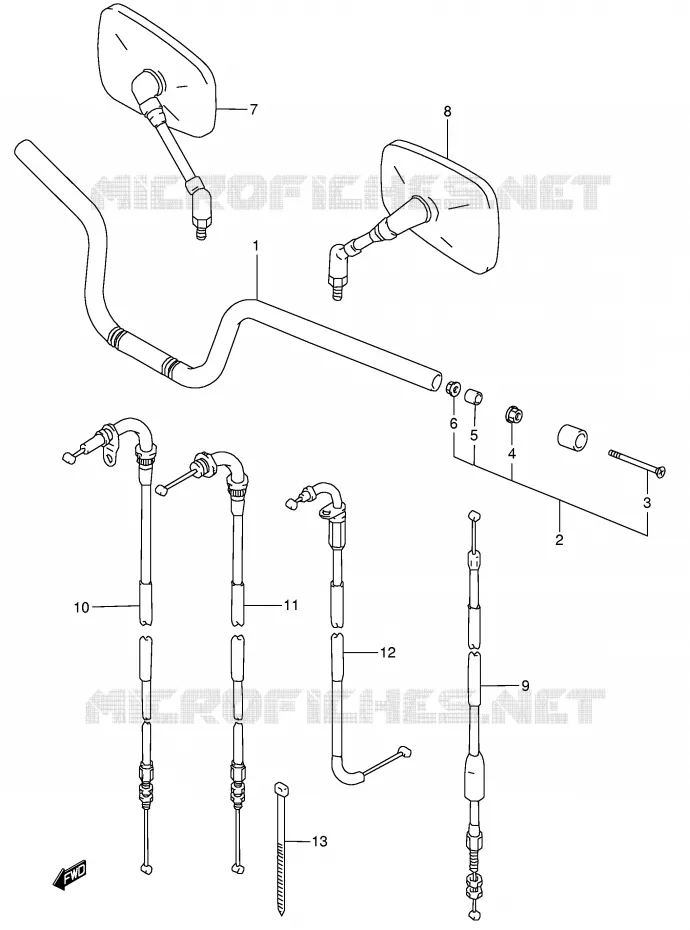 GUIDON Suzuki MOTO 750 GSX 2001  GSX750K1(E4)