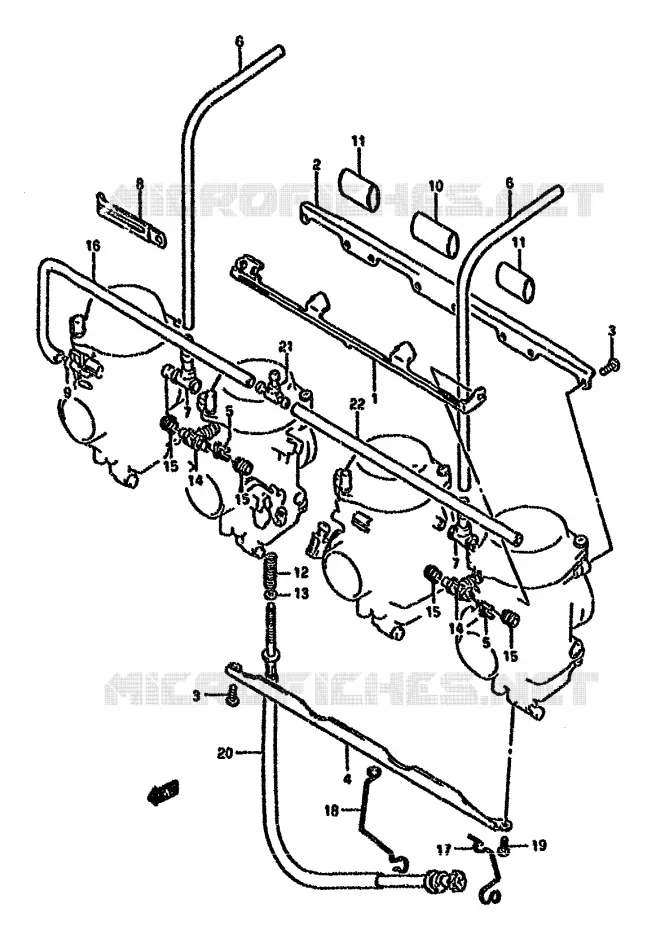 PIECES EXTERNES CARBURATEUR Suzuki MOTO 750 GSX-F 1993  GSX750FP(K-T)
