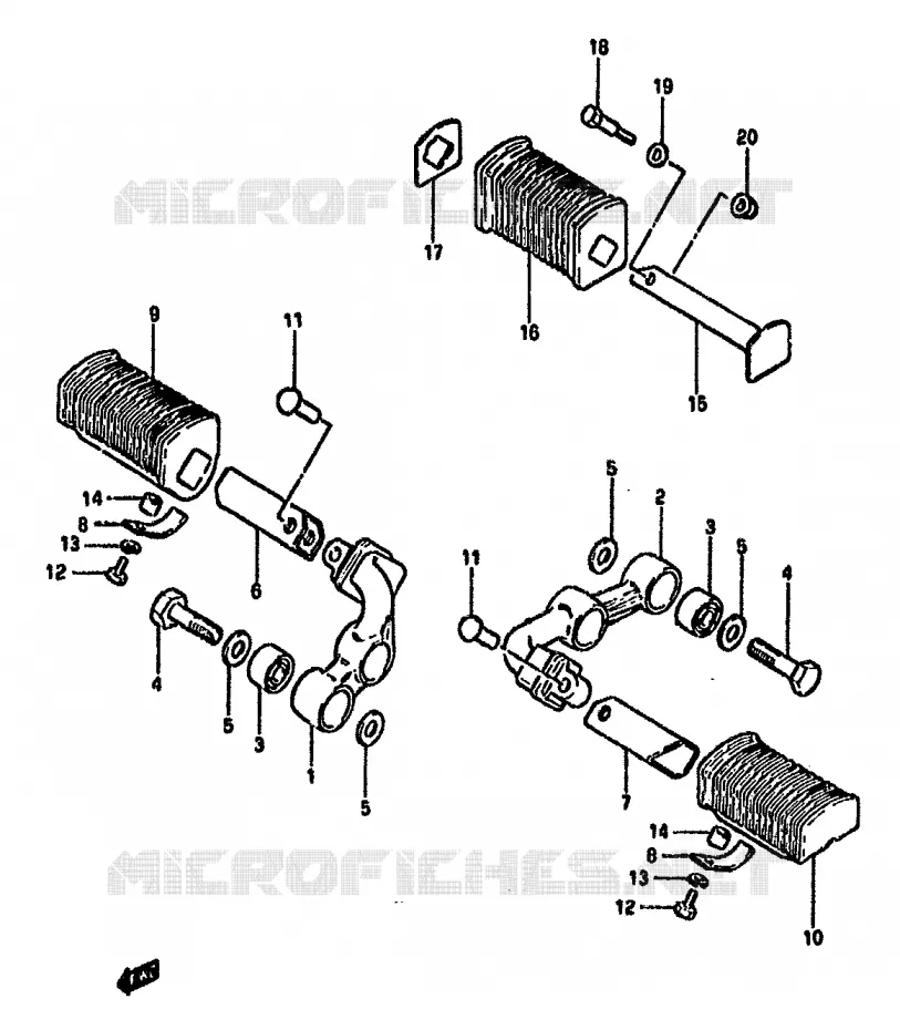 REPOSE PIED Suzuki MOTO 750 GSX-S 1982  GSX750SZ