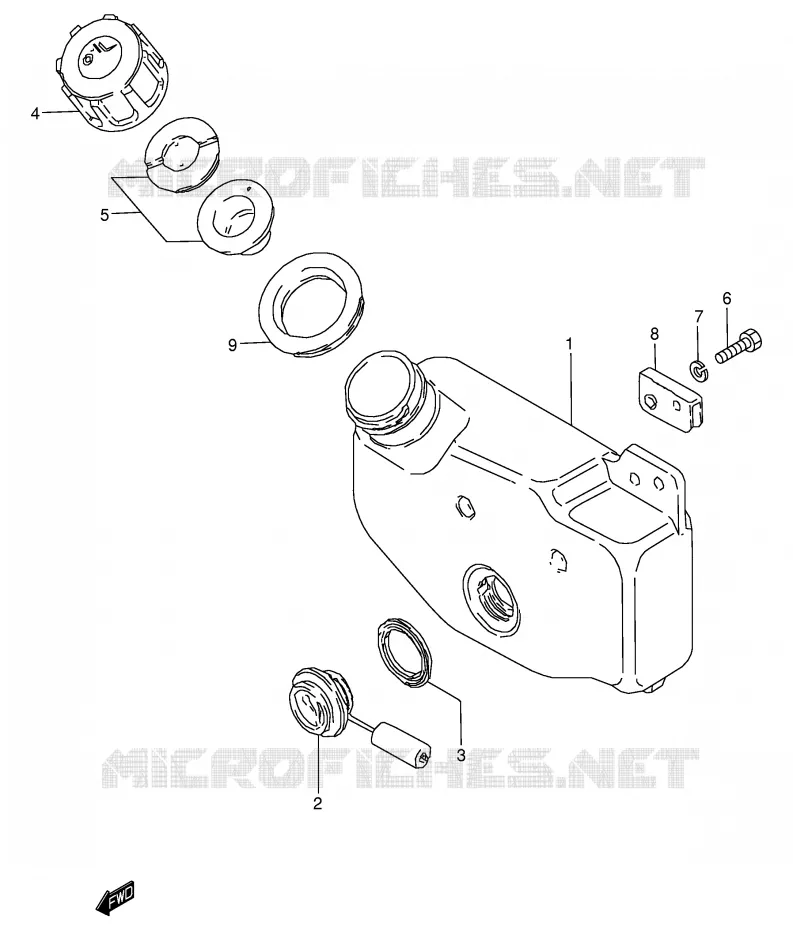 RESERVOIR D'HUILE Suzuki MOTO 125 Autres-modeles 1982  K125Z(E7)