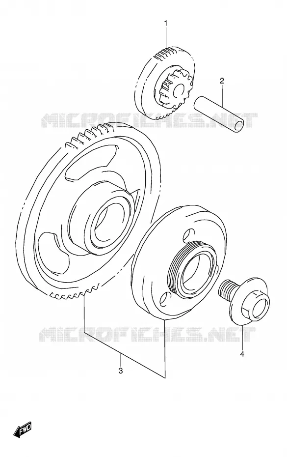 ROUE LIBRE DE DEMARREUR Suzuki MOTO 600 GSX-F 1990  GSX600FU2L(E2)