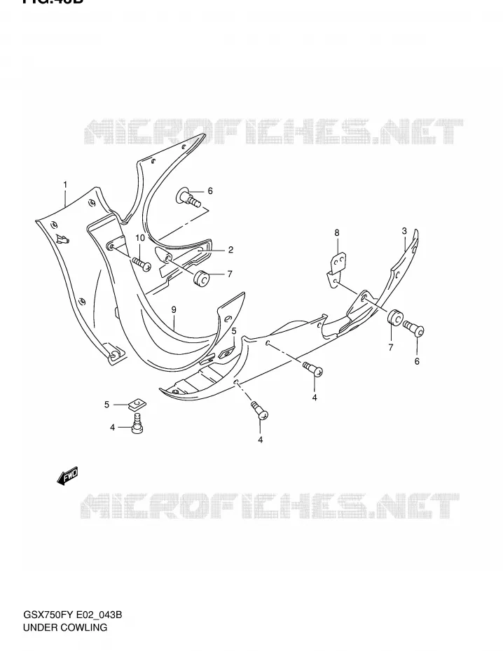 SABOT (MODELE K2/K3) Suzuki MOTO 750 GSX-F 2000  GSX750FY(E2)