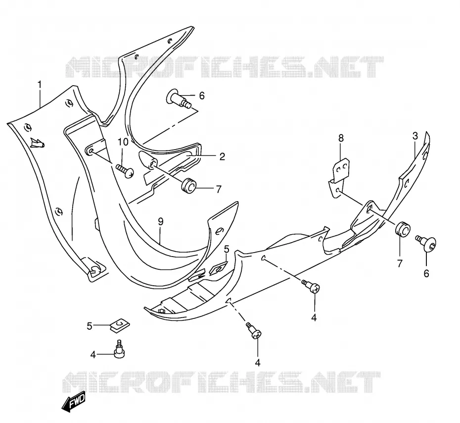 SABOT (MODELE K4/K5) Suzuki MOTO 600 GSX-F 2005  GSX600FK5(E2)
