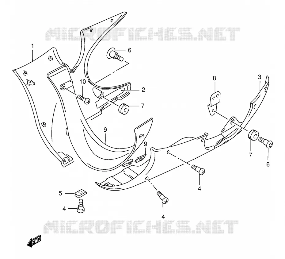 SABOT (MODELE W/X/Y) Suzuki MOTO 750 GSX-F 2000  GSX750FY(E2)
