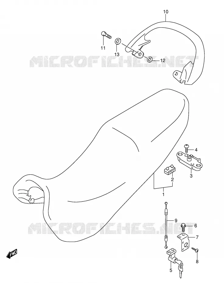 SELLE Suzuki MOTO 600 GSX-F 2006  GSX600FK6(E2)