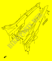 CARENAGES ARRIERE  (MODELE T) pour Suzuki GSX-F 600 1989
