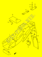 GARDE BOUE ARRIERE (MODELE W/X/Y/K1/K2) pour Suzuki GSX-F 750 2000