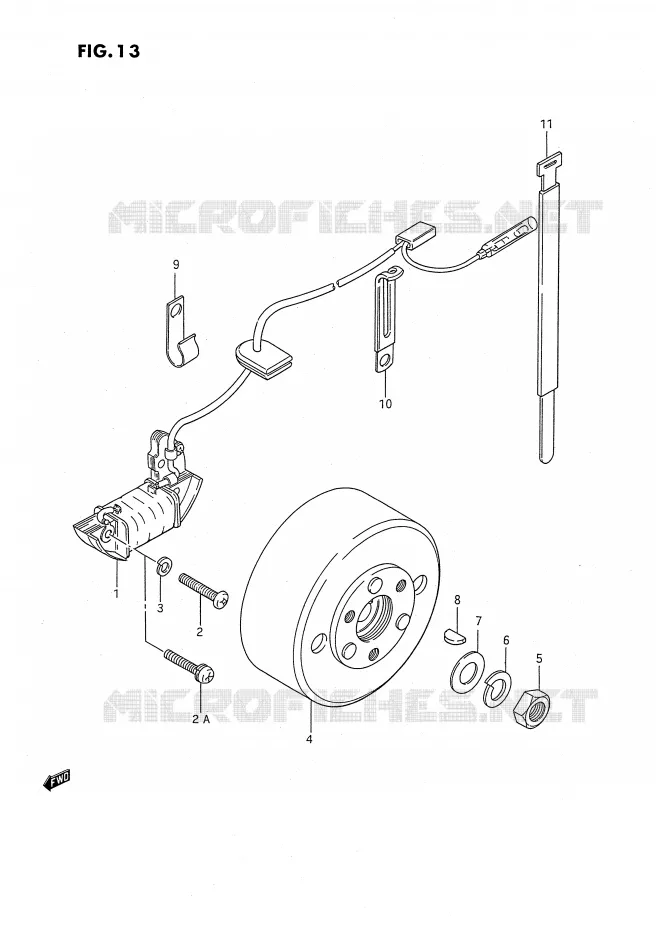 ALLUMAGE ROTOR - STATOR Suzuki MOTO 50 JR 1992  JR50N(P28)