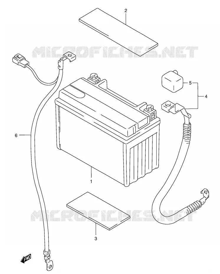 BATTERIE Suzuki MOTO 750 GSX-F 2005  GSX750FK5(E2)