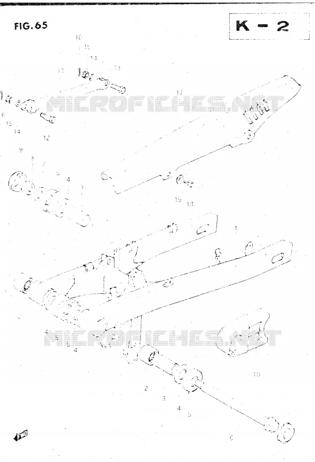 BRAS OSCILLANT ARRIERE Suzuki MOTO 500 GSX-E 1985  GSX500EF(E39)