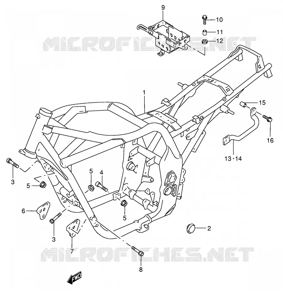 CADRE Suzuki MOTO 750 GSX 1999  GSX750X(E4)