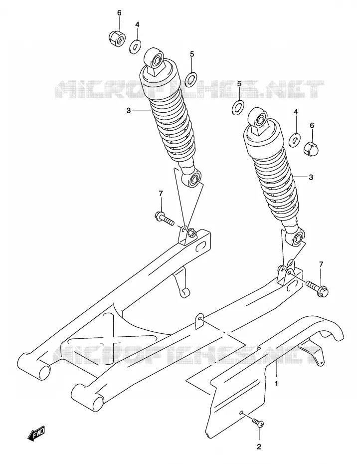 CARTER DE CHAINE Suzuki MOTO 250 MARAUDER 2003  GZ250LK3(P19)