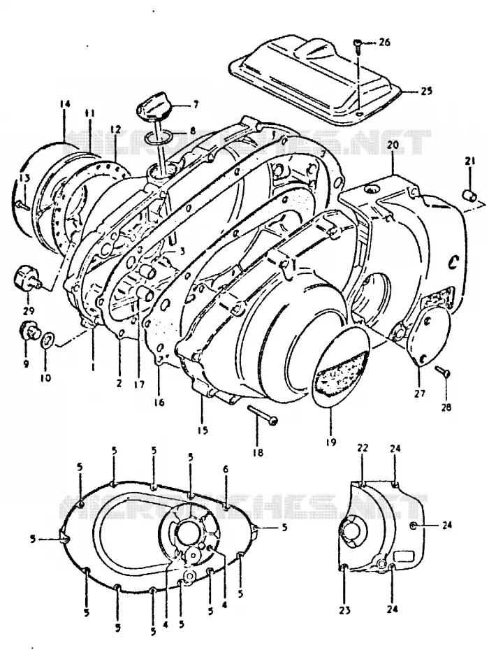 CARTER Suzuki MOTO 400 GSX 1996  GSX400ST(T/X)