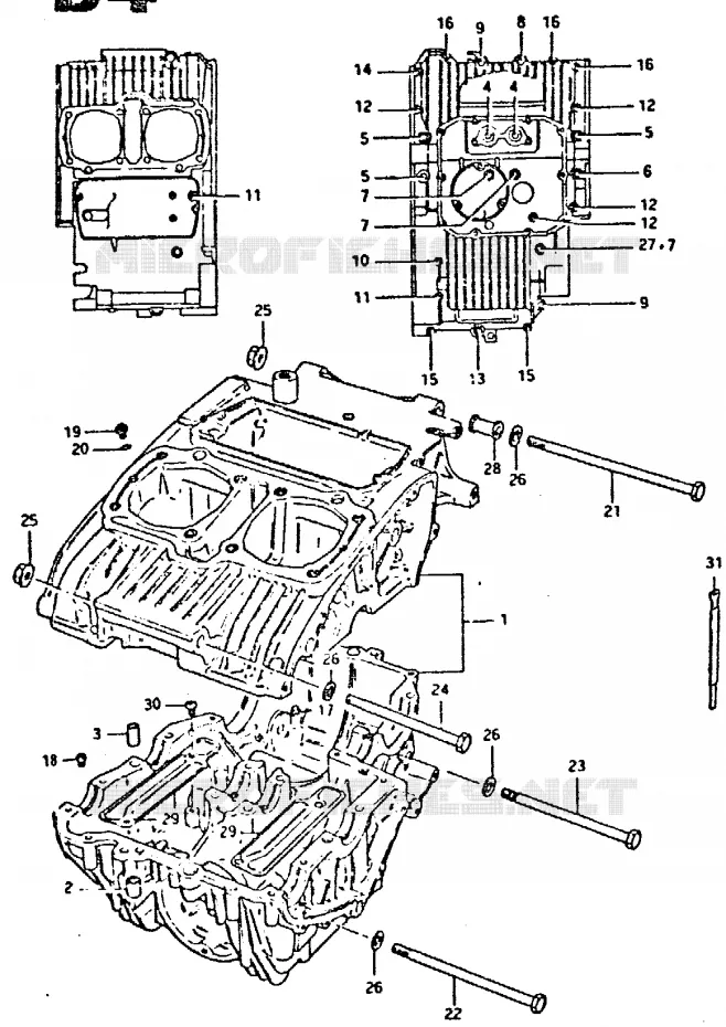 CARTER Suzuki MOTO 400 GSX 1996  GSX400ST(T/X)