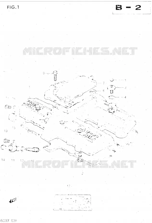 COUVERCLE DE CULASSE Suzuki MOTO 500 GSX-E 1985  GSX500EF(E39)