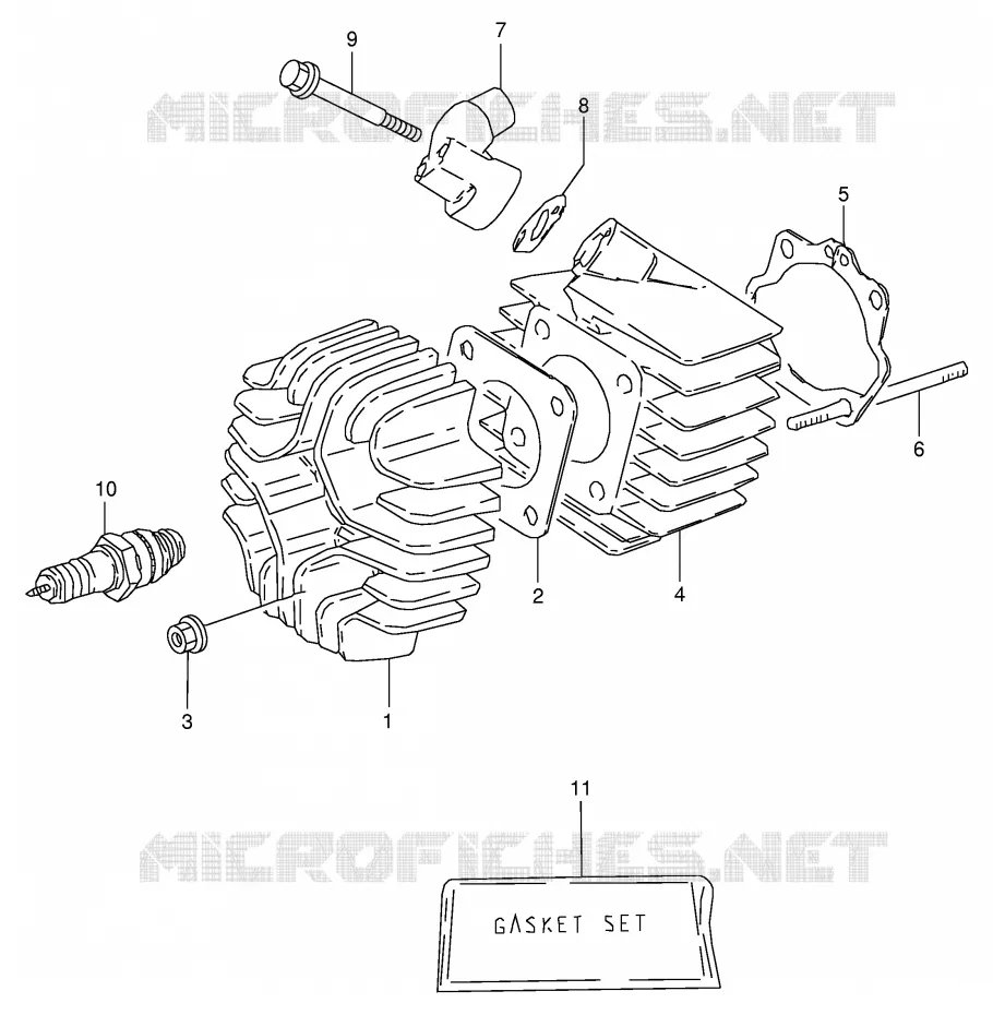 CYLINDRE Suzuki MOTO 50 JR 1998  JR50W(P3/P28)