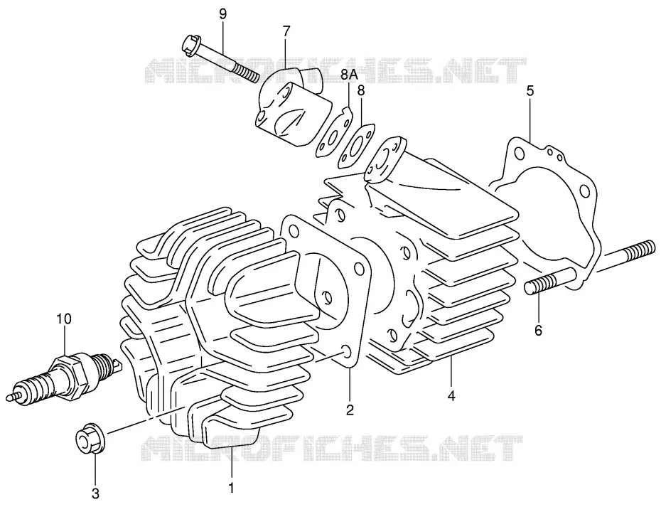 CYLINDRE Suzuki MOTO 50 JR 2001  JR50K1(P3/P28)