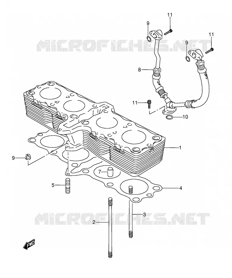 CYLINDRE Suzuki MOTO 600 GSX-F 1991  GSX600FUM(E2)