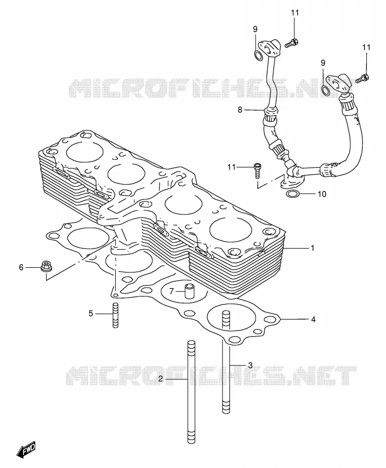 CYLINDRE Suzuki MOTO 600 GSX-F 2002  GSX600FK2(E2)