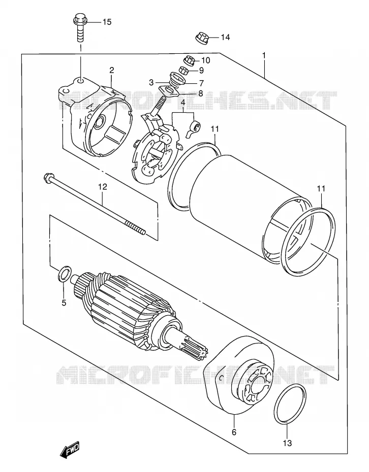 DEMARREUR (VOIR NOTE) Suzuki MOTO 650 SAVAGE 2002  LS650PK2(E2)