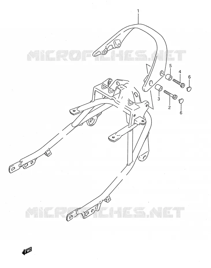 DOSSERET Suzuki MOTO 750 GSX-F 1991  GSX750FM(E28)