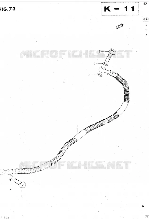 DURITE DE FREIN ARRIERE Suzuki MOTO 500 GSX-E 1985  GSX500EF(E39)
