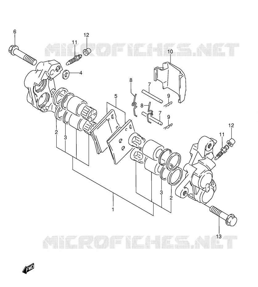 ETRIER DE FREIN AVANT Suzuki MOTO 600 GSX-F 1989  GSX600FK(E2)