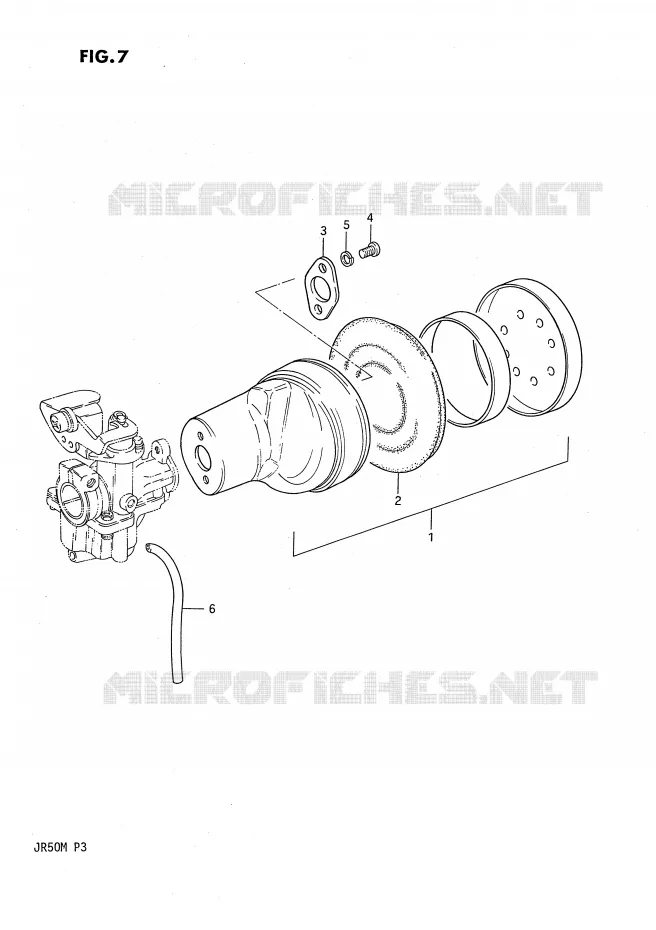 FILTRE A AIR Suzuki MOTO 50 JR 1987  JR50H(P3)