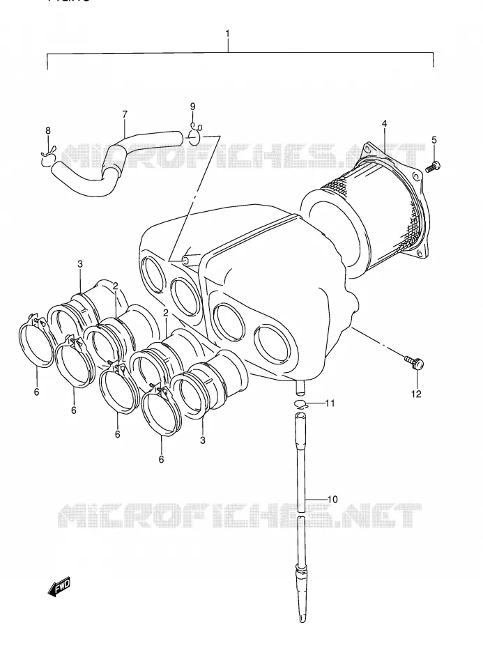 FILTRE A AIR (VOIR NOTE) Suzuki MOTO 600 GSX-F 1991  GSX600FU2M(E2)