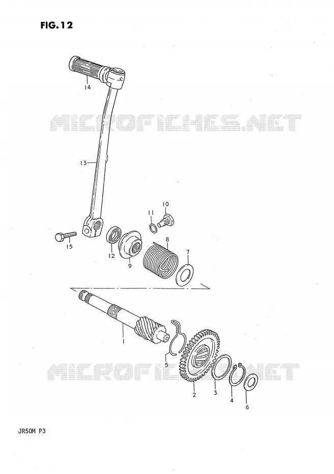 KICK Suzuki MOTO 50 JR 1990  JR50L(P3)