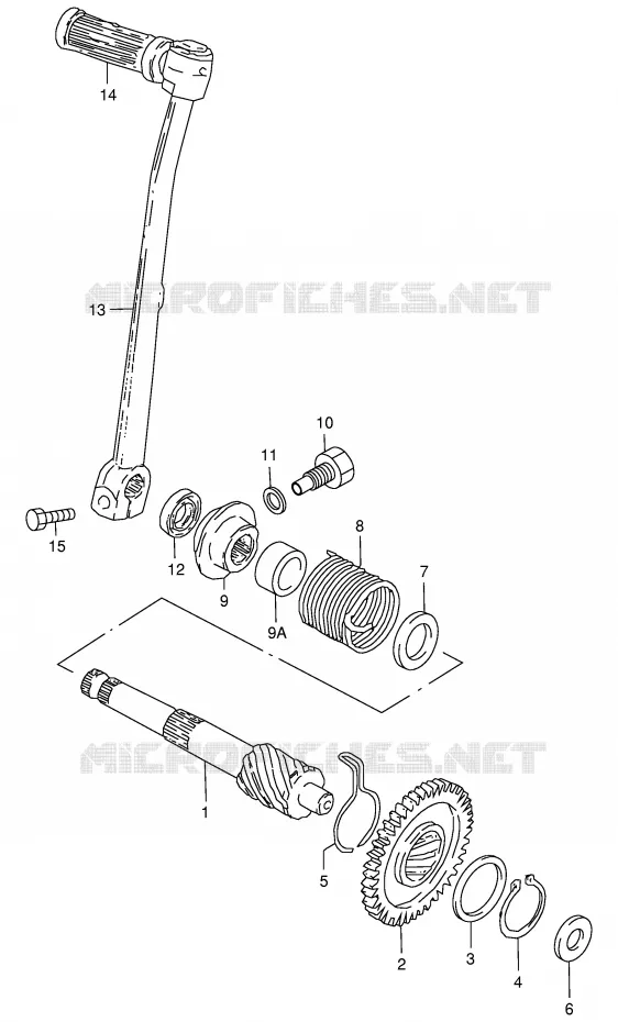 KICK Suzuki MOTO 50 JR 1998  JR50W(P3/P28)