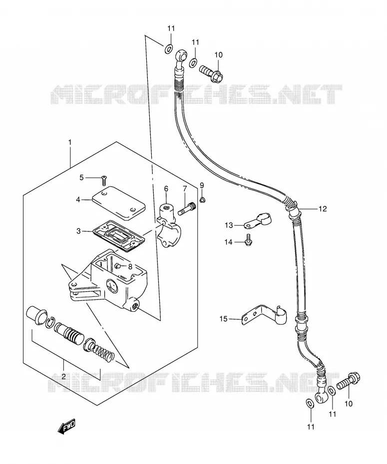 MAITRE CYLINDRE AVANT Suzuki MOTO 650 SAVAGE 1999  LS650PX(E2)
