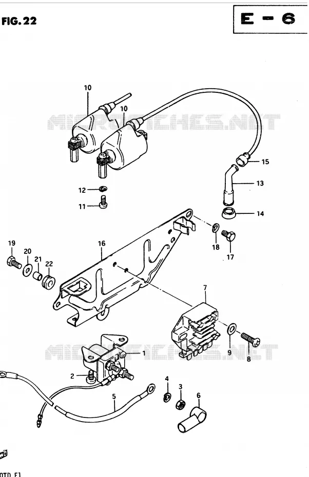 PARTIE ELECTRIQUE Suzuki MOTO 400 GSX 1983  GSX400TD